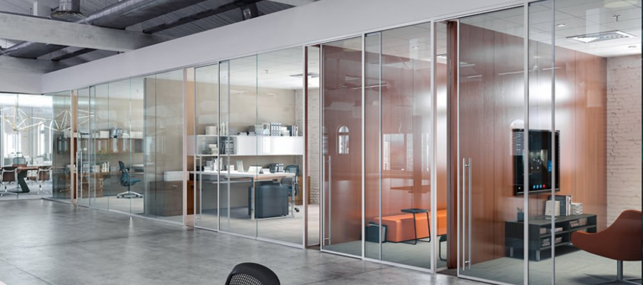 Glass partition