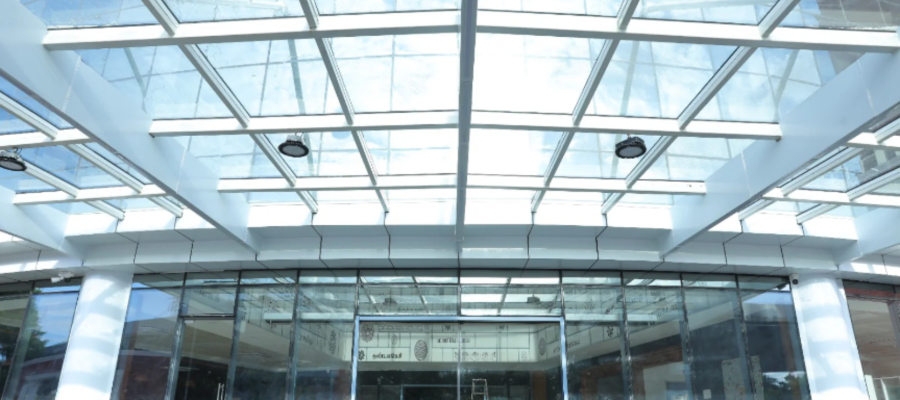 canopy glass roofing